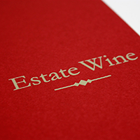 Estate wine様